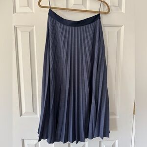 Classic Six New York Marilyn Navy Pleated Skirt